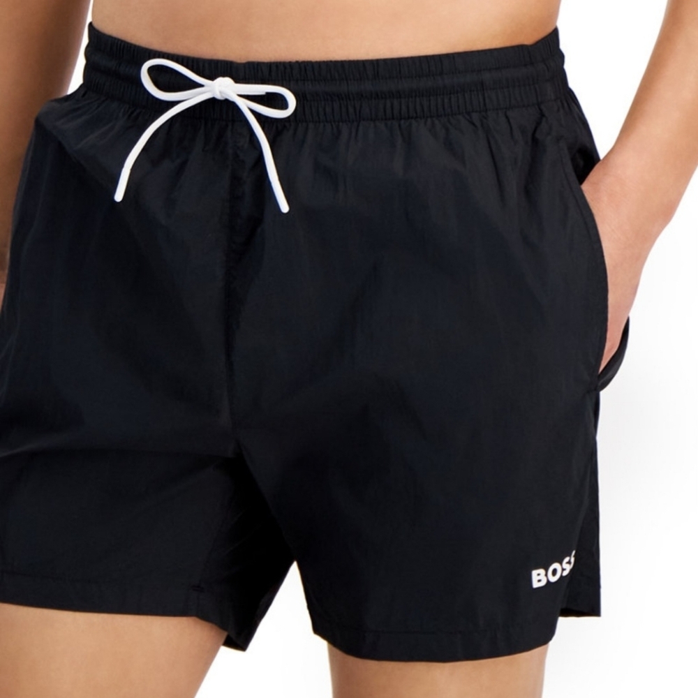 Hugo Boss Men's Lee Drawstring 5.3" Swim Trunks, Created for Macy's